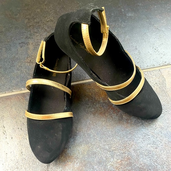 Ballet flats with ankle straps 1 - Picture 1 of 9